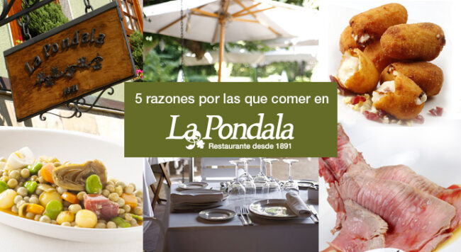 5 razones para comer en la Pondala