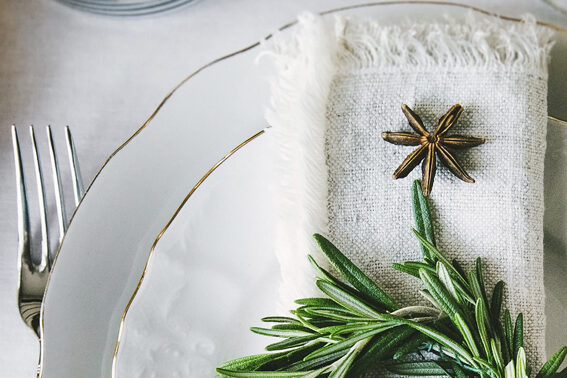 restaurante gijon mesa navideña